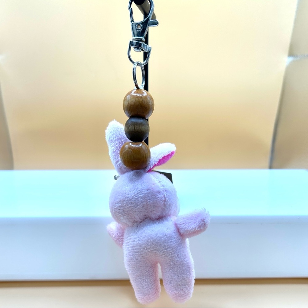 Pink Fashion Bunny Keychain - Picture 6 of 7